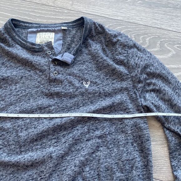 Henley Grey Long Sleeved Shirt - Picture 7 of 7